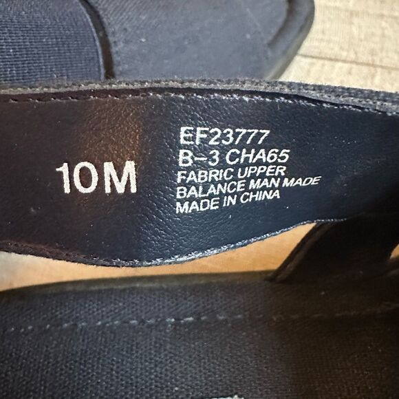 Women’s Grasshoppers Amelia Navy Canvas Wedge 1.5" Heel Sling backs. Size 10M - Picture 8 of 8